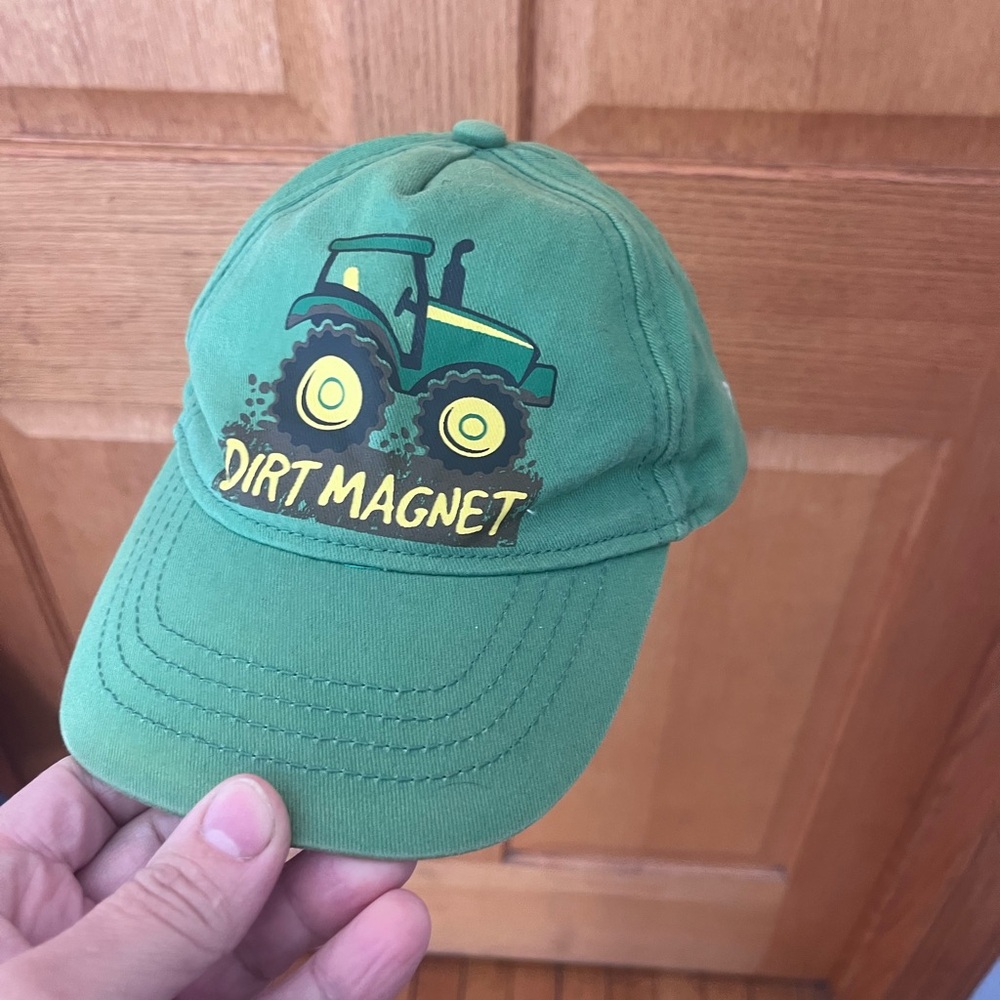 John Deere Green "Dirt Magnet" Kids Tractor Hat